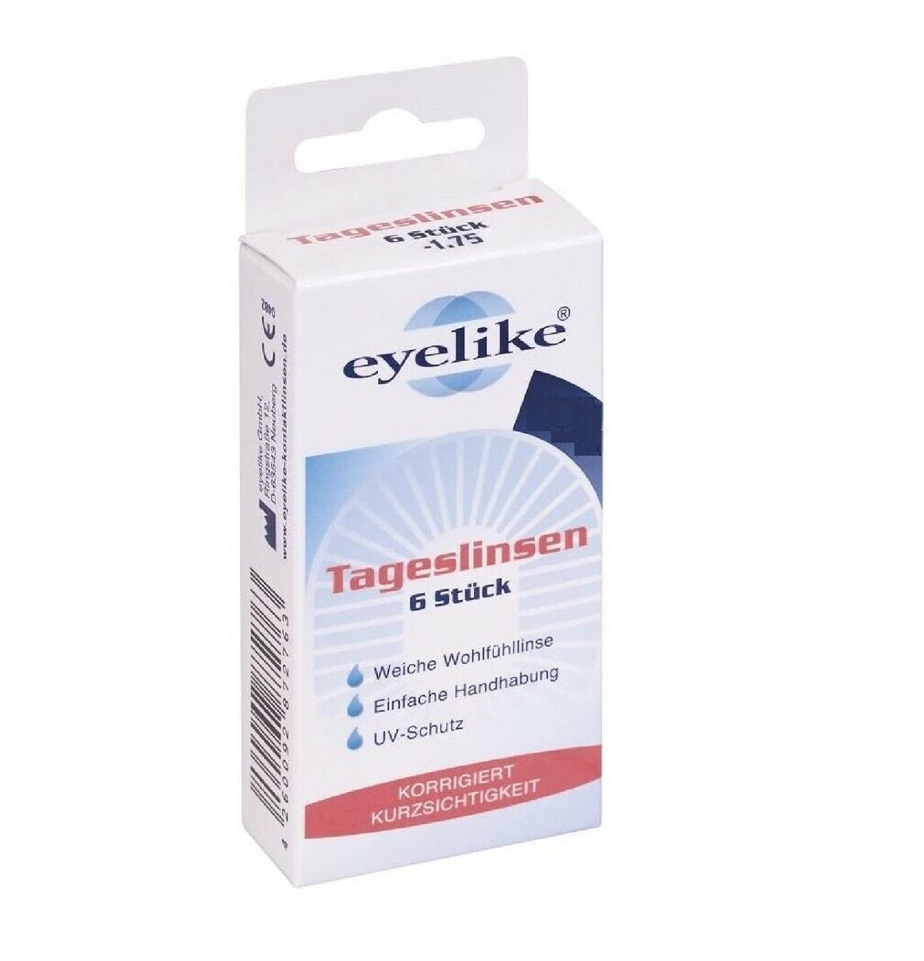 Eyelike Tageslinse Kontaktlinse -3,25 6er Pack